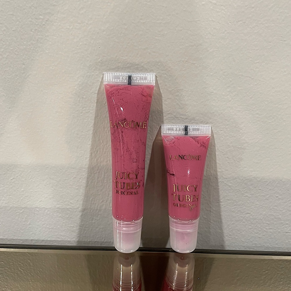 Lancome Tickled Pink Juicy Tubes Original Hydrating Lip Gloss NEW Full and Mini